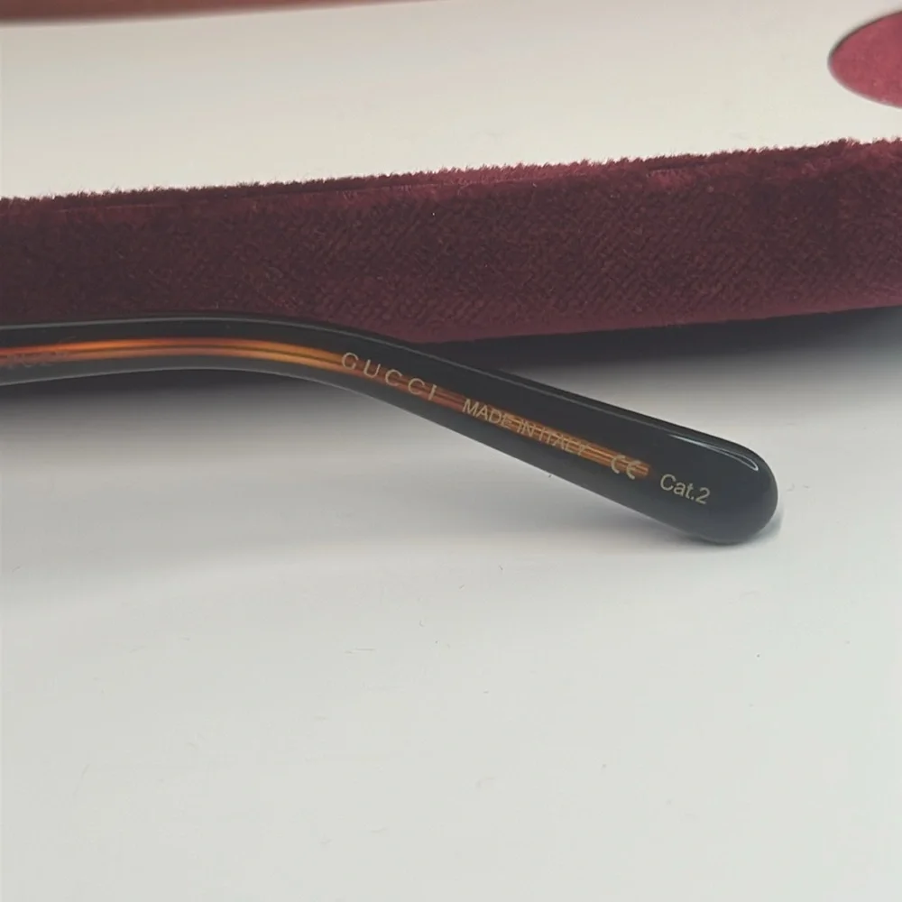 Gucci Sunglasses Men's GG0980S 002 Black/Orange Lenses